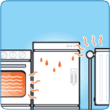 Ak stojí chladnička alebo mraznička vedľa tepelného zdroja (radiátor, sporák, umývačka riadu, práčka), spotrebúva oveľa viac elektriny!