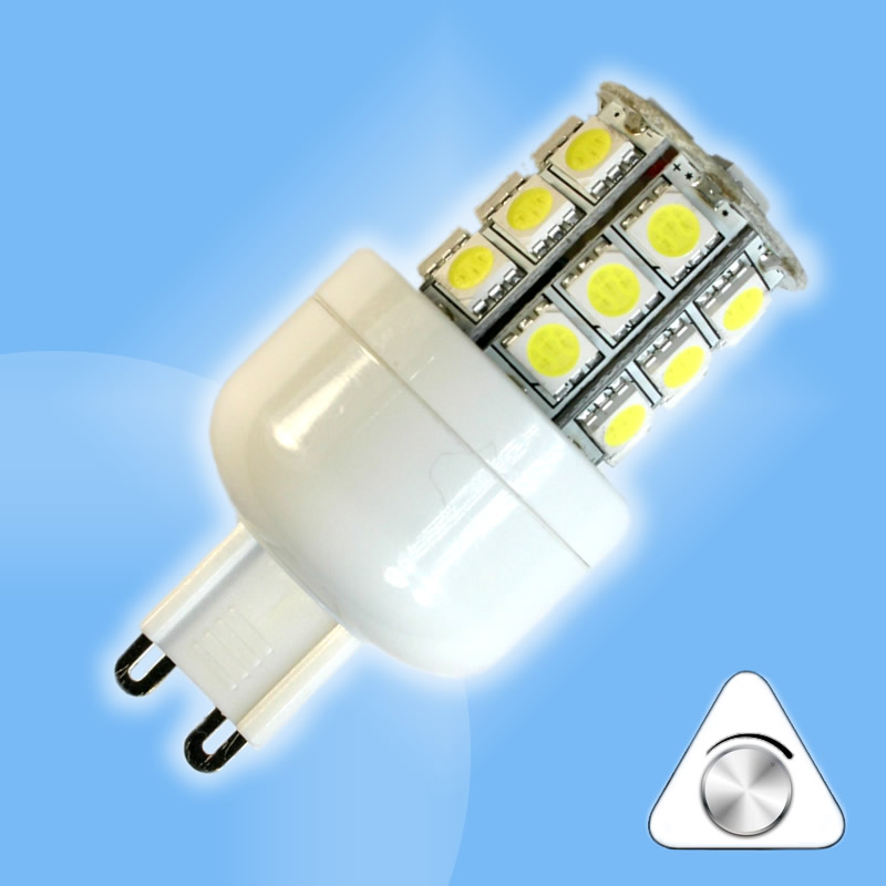 Stmievateľná G9 24 SMD LED náhrada 30-35W halogénu